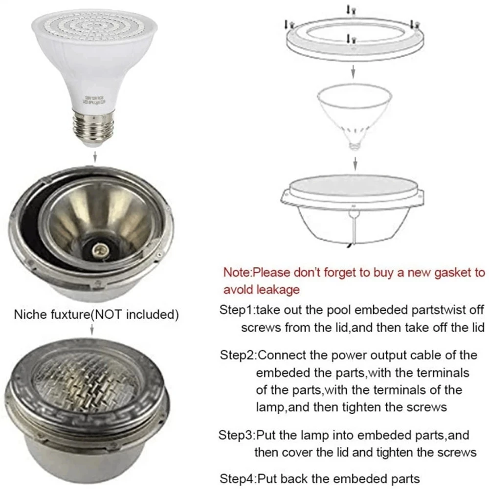 Luce per piscina a LED E27 E26 - Xy Spa & Wellness Photos recensione e prezzo